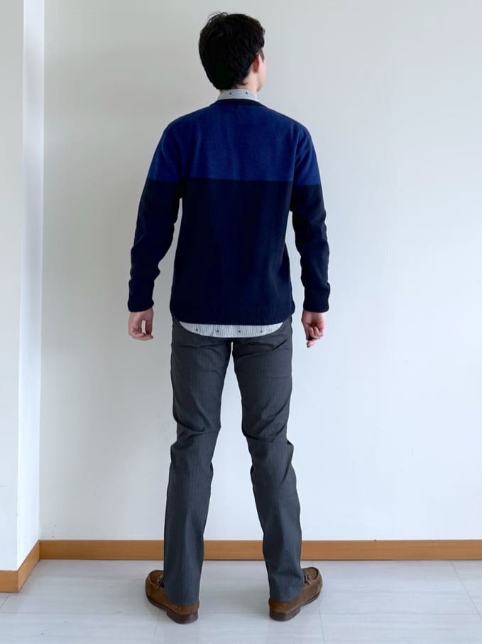 イッシーさんの「TAKEO KIKUCHI｜ハットモチーフ ジャカード ストライプ シャツ」を使ったコーディネート