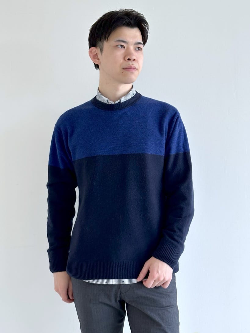 イッシーさんの「TAKEO KIKUCHI｜ハットモチーフ ジャカード ストライプ シャツ」を使ったコーディネート