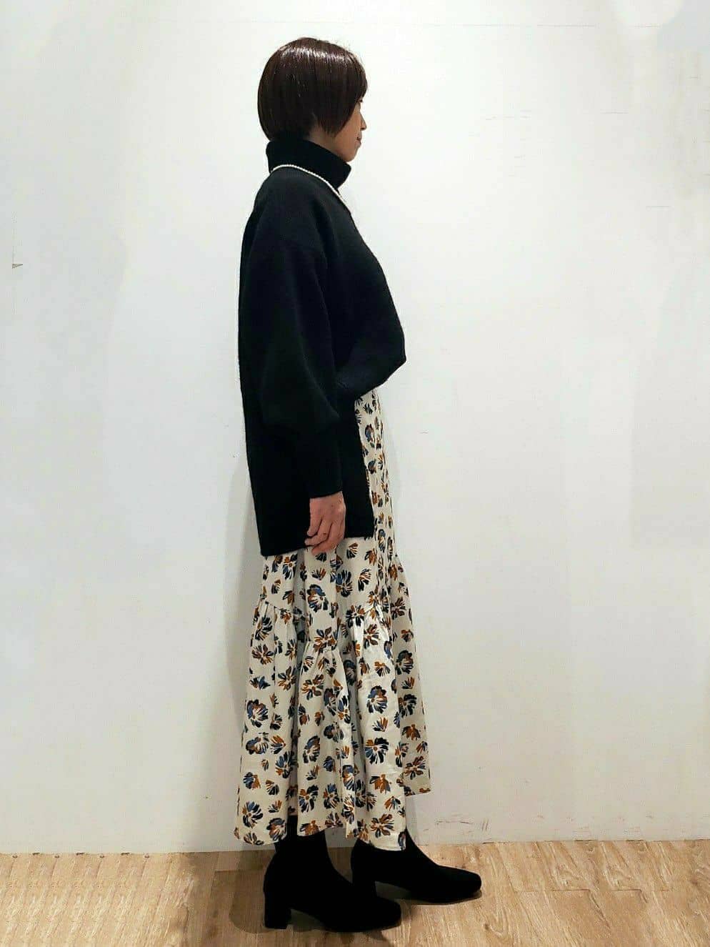 SHIMAKOさんの「OPAQUE.CLIP｜◆ガラスパールロングネックレス」を使ったコーディネート