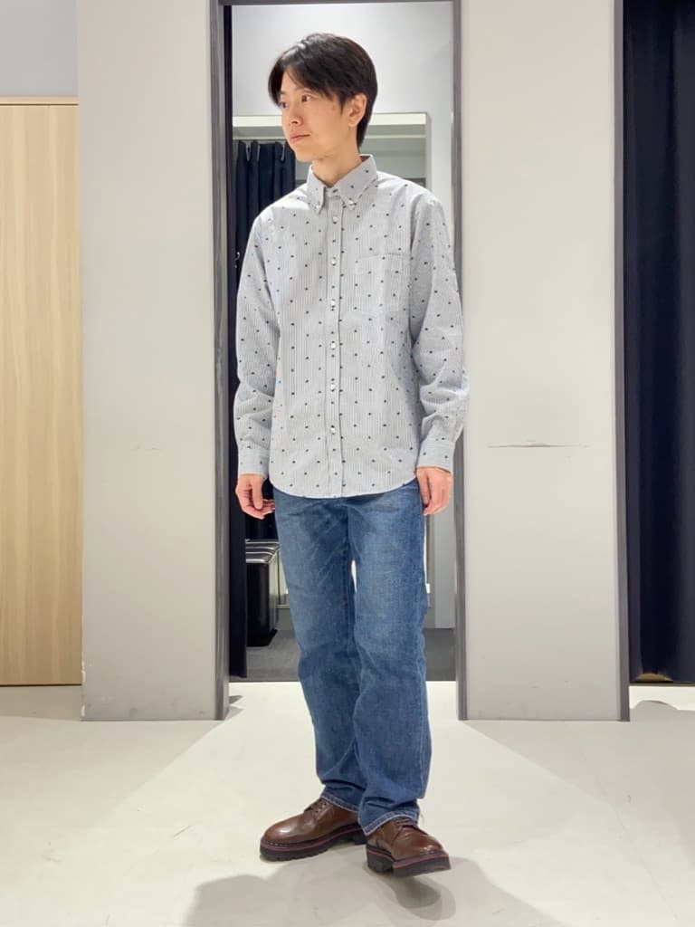 わいずみさんの「TAKEO KIKUCHI｜ウールカシミヤブレンド チェスターコート」を使ったコーディネート
