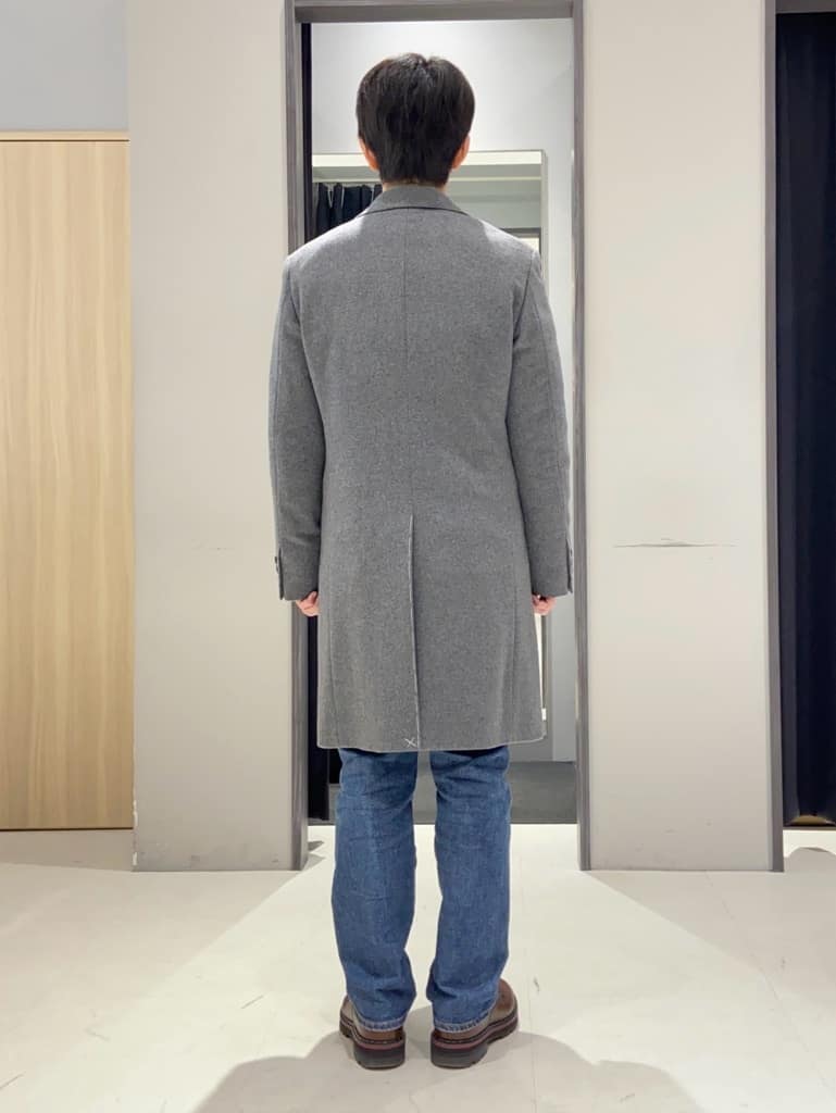 わいずみさんの「TAKEO KIKUCHI｜ウールカシミヤブレンド チェスターコート」を使ったコーディネート