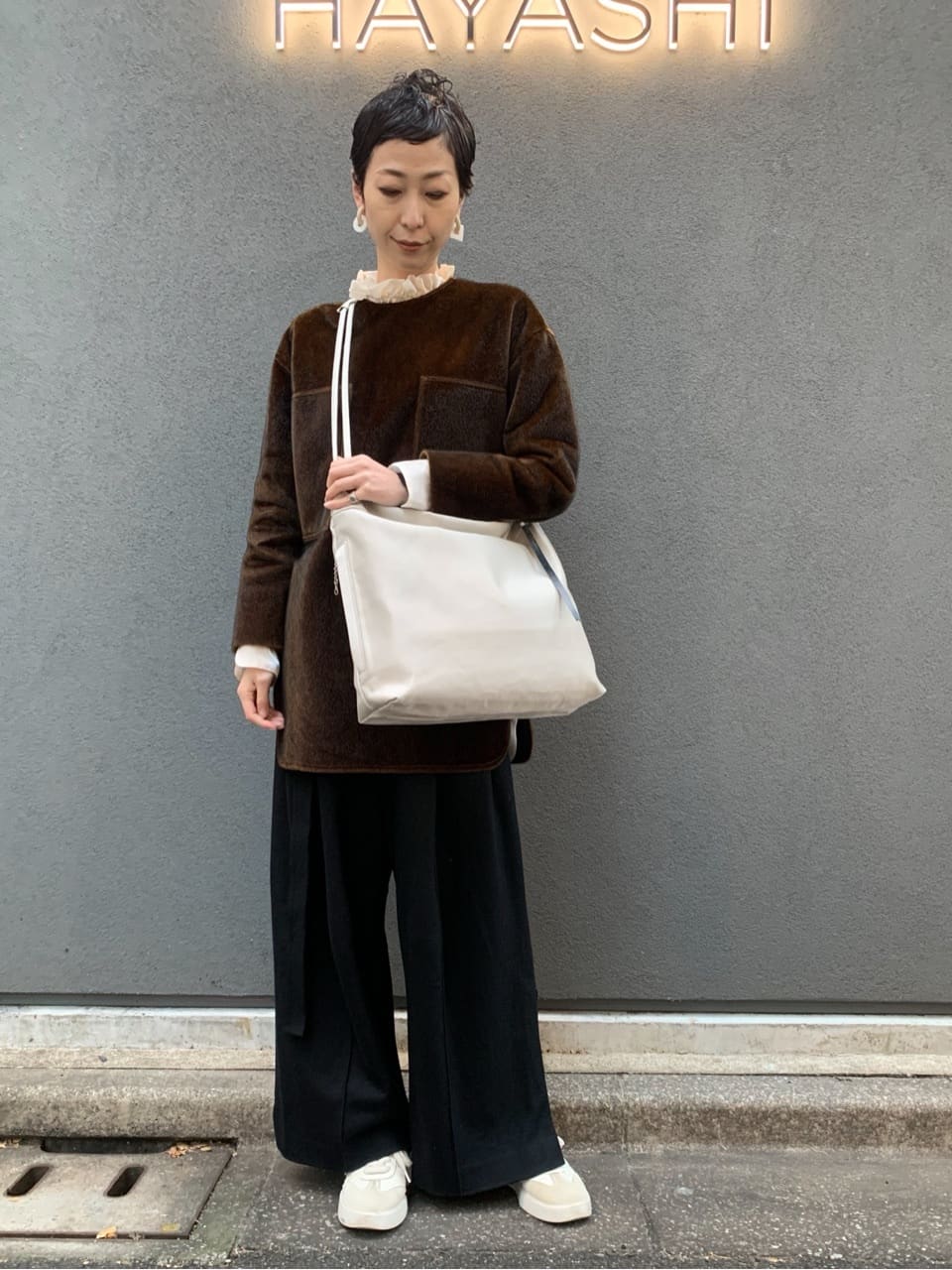 Kさんの「HIROKO HAYASHI｜ENORME RASO（エノルメ ラーゾ）ショルダーバッグ」を使ったコーディネート