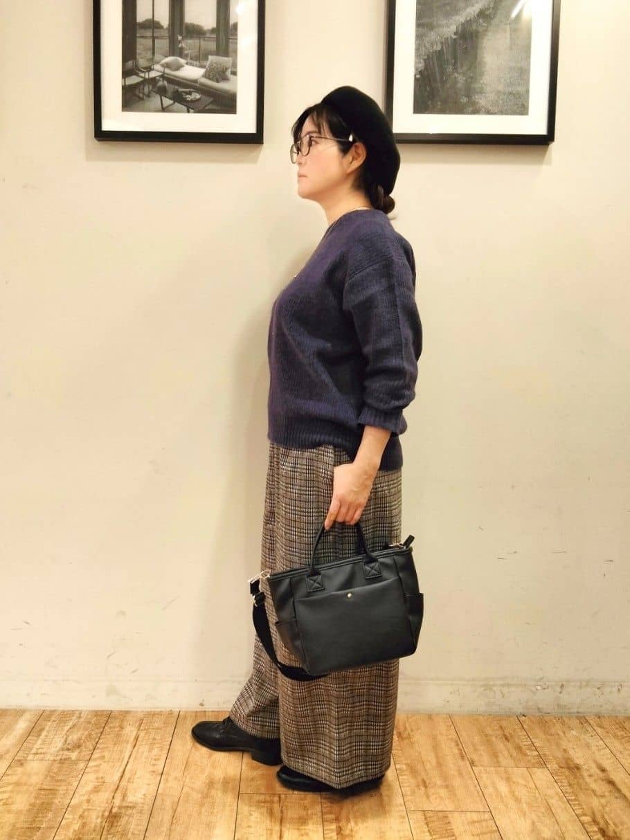SHOOLARUEさんの「SHOO･LA･RUE｜◆【S-LL】あったか裏起毛クロップドワイドパンツ」を使ったコーディネート