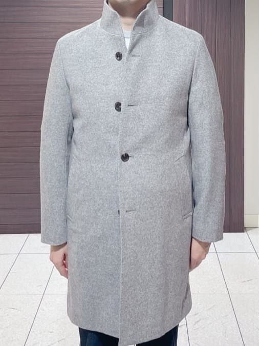 ToyoPさんの「TAKEO KIKUCHI｜【ウールカシミヤブレンド】ビーバー調 スタンドカラー コート」を使ったコーディネート