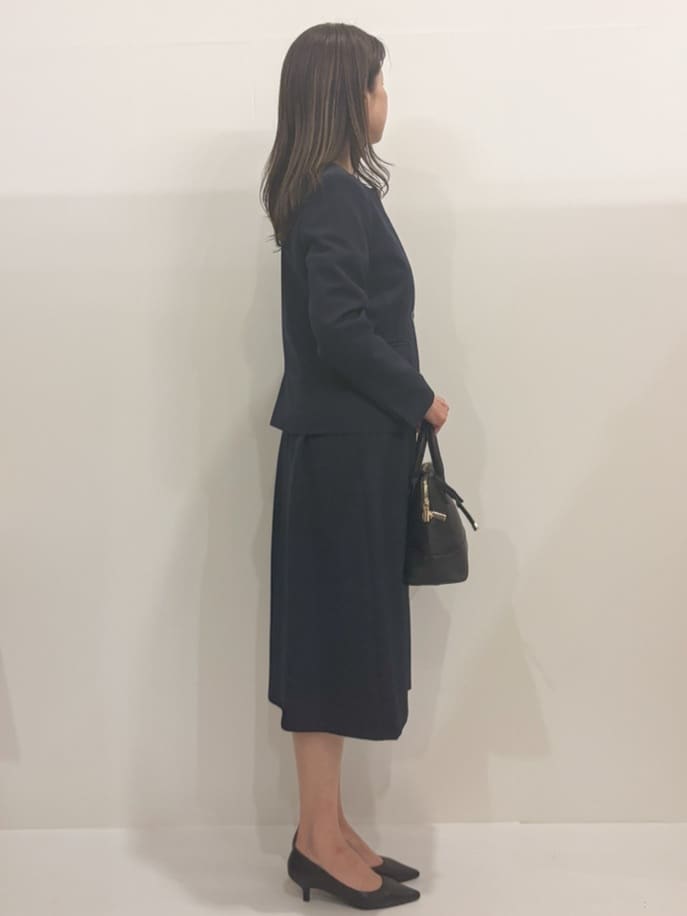 Satoさんの「OPAQUE.CLIP｜◆《通勤セットアップ対応》キーネックジャケットダブルクロス【洗濯機洗い可】」を使ったコーディネート