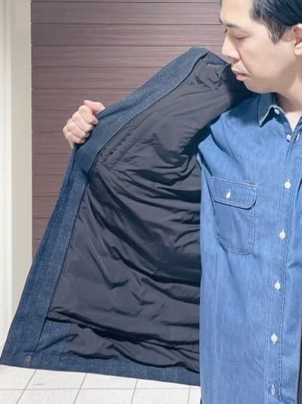 ToyoPさんの「TAKEO KIKUCHI｜【3WAY】ジャカード グレンチェック ダウンライナー ブルゾン」を使ったコーディネート