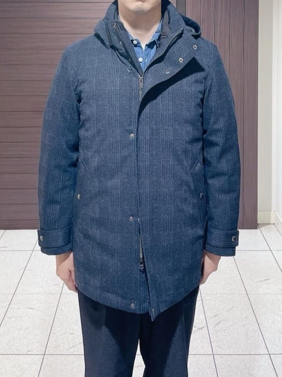 ToyoPさんの「TAKEO KIKUCHI｜【3WAY】ジャカード グレンチェック ダウンライナー ブルゾン」を使ったコーディネート