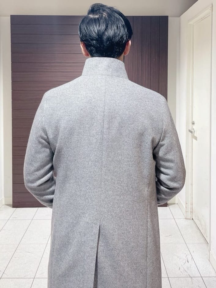 ToyoPさんの「TAKEO KIKUCHI｜【ウールカシミヤブレンド】ビーバー調 スタンドカラー コート」を使ったコーディネート