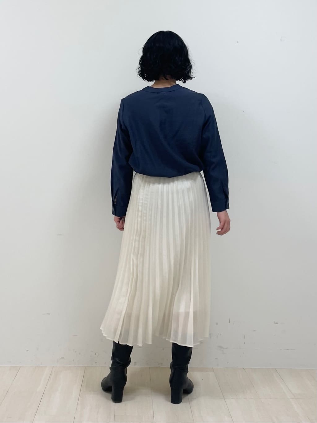 kanaさんの「INDIVI｜◆【洗える】ストライプドビー ボウタイブラウス」を使ったコーディネート