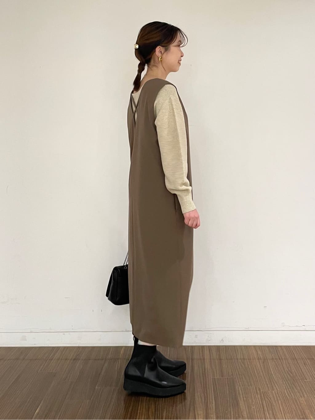 ねねさんの「INDIVI｜◆ランダム淡水パール2連ネックレス」を使ったコーディネート
