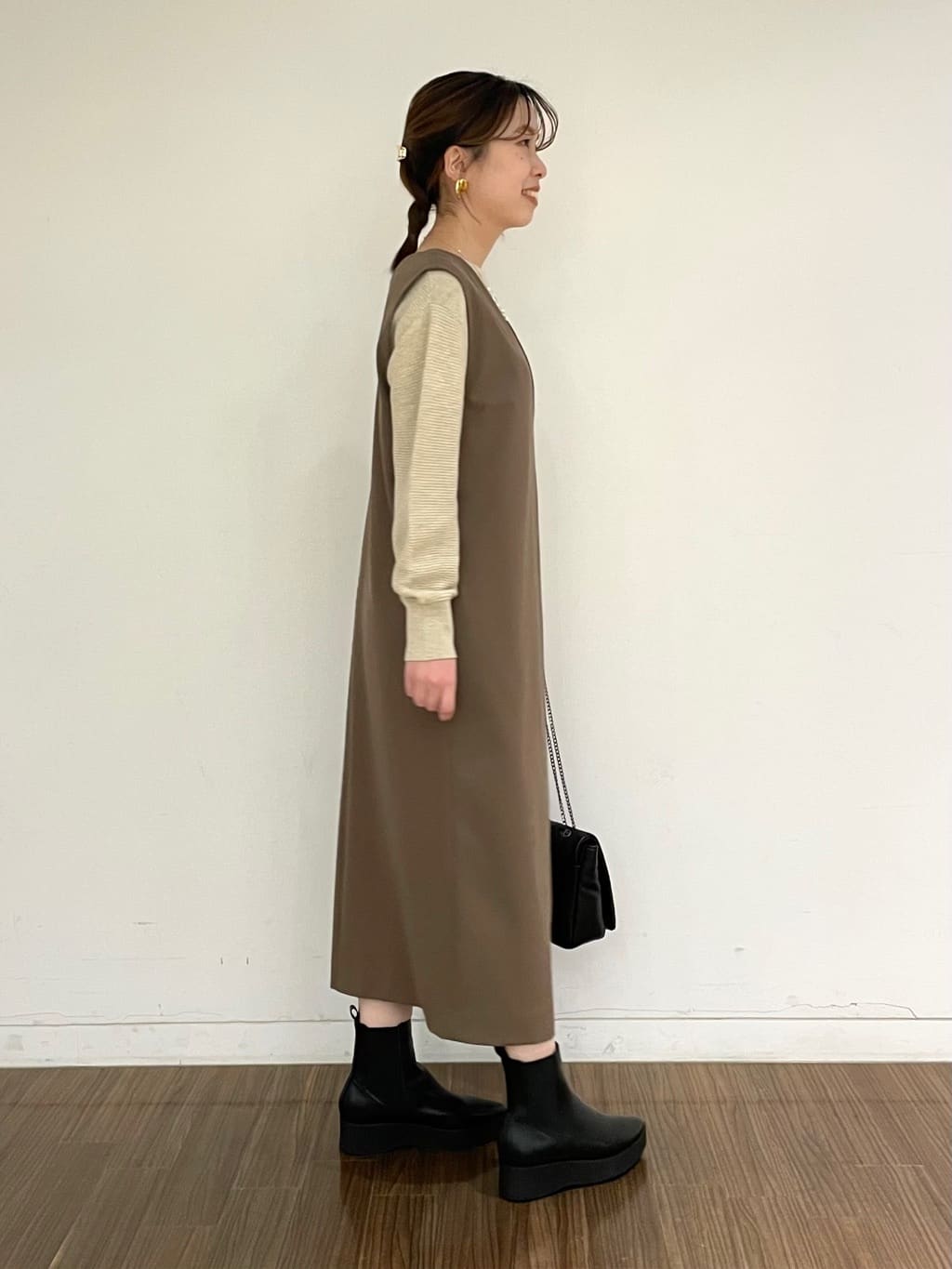 ねねさんの「INDIVI｜◆ランダム淡水パール2連ネックレス」を使ったコーディネート