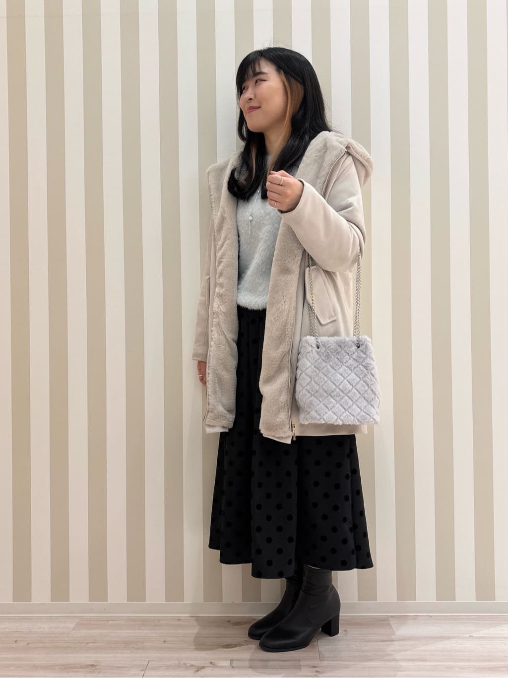 まろんさんの「SHOO･LA･RUE｜◆【セレモニー】パヴェ&times;ビジュースライド」を使ったコーディネート