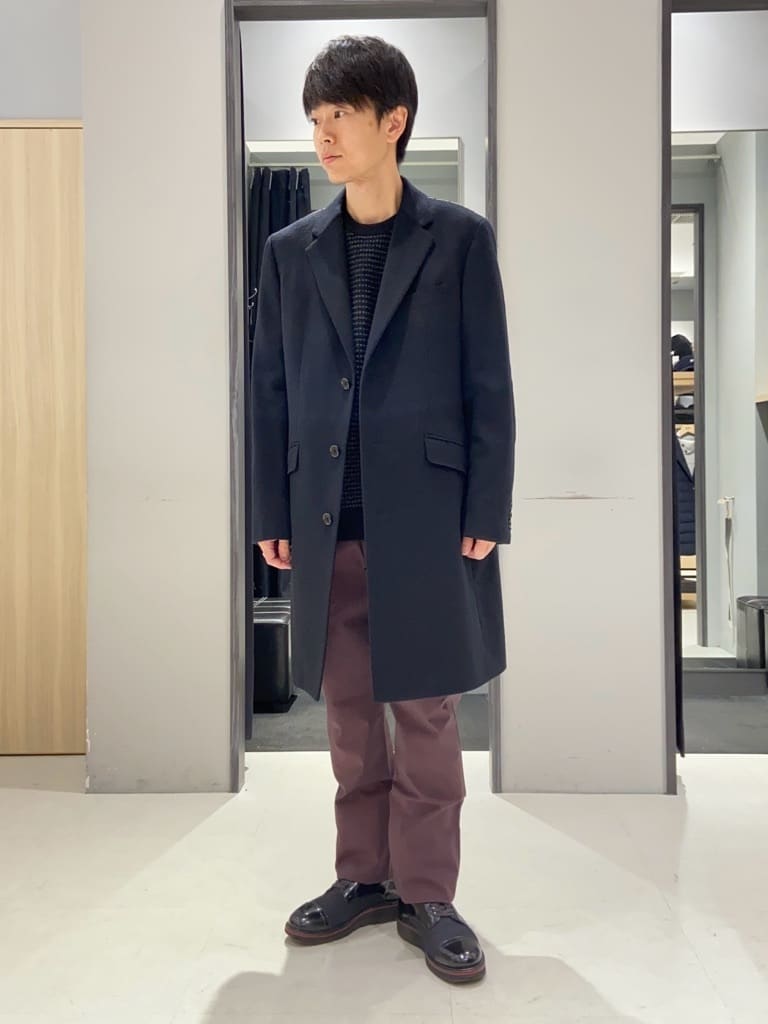 わいずみさんの「TAKEO KIKUCHI｜ウールカシミヤブレンド チェスターコート」を使ったコーディネート
