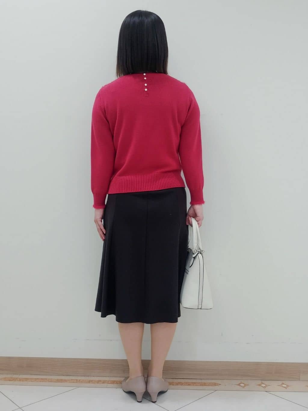 tomoさんの「Reflect｜◆【夏SALE／フォーマル/通勤にも使える】スクエアフォルムバッグ」を使ったコーディネート