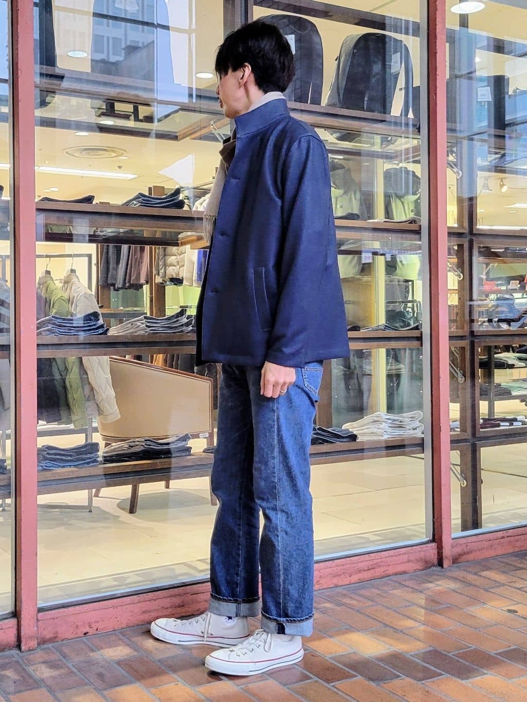piroyaさんの「TAKEO KIKUCHI｜【DOWN FABRIC】ダウンファブリック スタンドカラーブルゾン」を使ったコーディネート