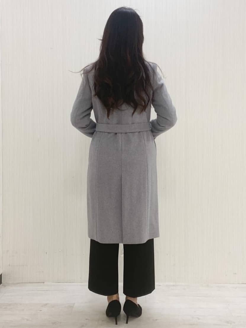 ayaさんの「COUP DE CHANCE｜【カシミヤ混／日本製】Iラインスタンドウィングカラーコート」を使ったコーディネート