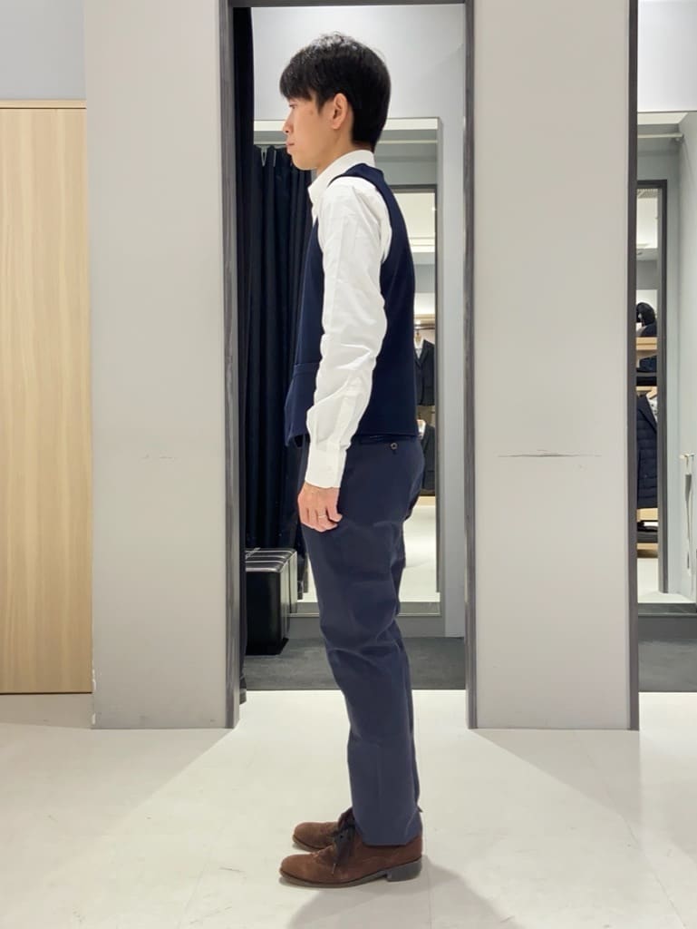 わいずみさんの「TAKEO KIKUCHI｜【Made in JAPAN】ブロード レギュラーカラー ドレスシャツ」を使ったコーディネート