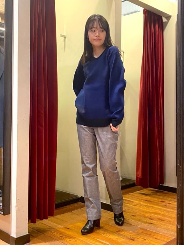 かわぴーさんの「TAKEO KIKUCHI｜【Made in JAPAN】播州織 ヘリンボン ストレート パンツ」を使ったコーディネート