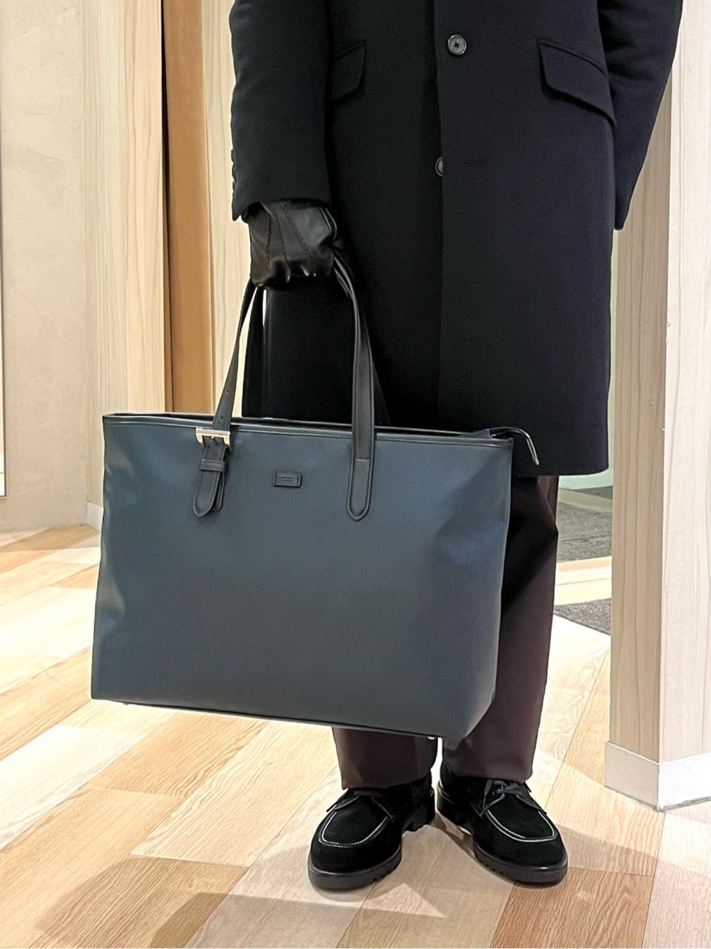 URAさんの「TAKEO KIKUCHI｜ウールカシミヤブレンド チェスターコート」を使ったコーディネート