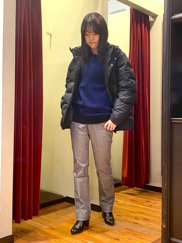かわぴーさんの「TAKEO KIKUCHI｜【Made in JAPAN】播州織 ヘリンボン ストレート パンツ」を使ったコーディネート