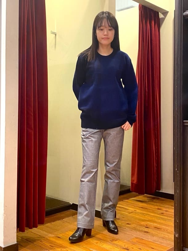 かわぴーさんの「TAKEO KIKUCHI｜【Made in JAPAN】播州織 ヘリンボン ストレート パンツ」を使ったコーディネート
