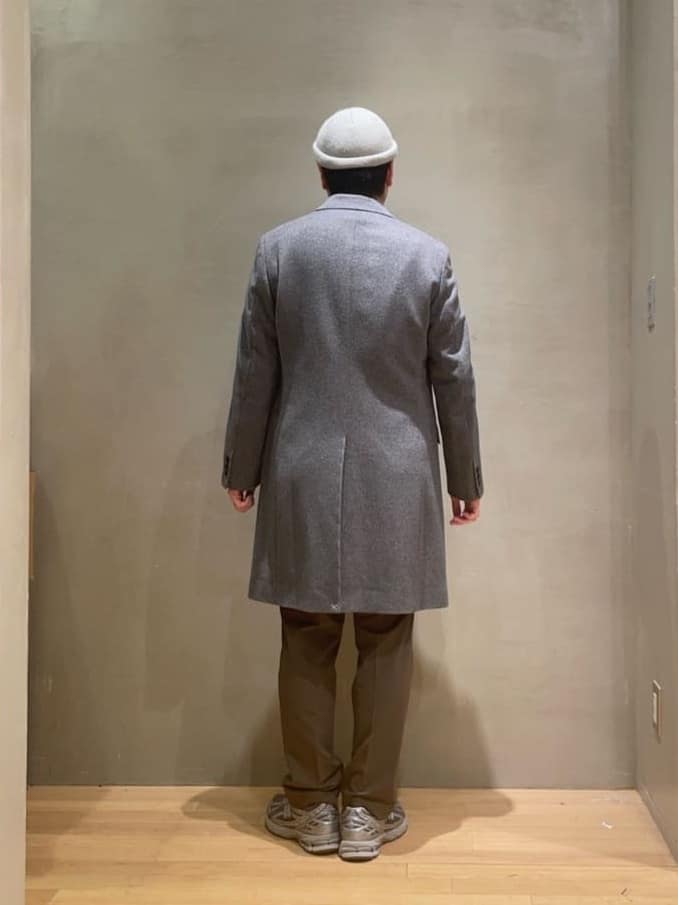 IMAIさんの「TAKEO KIKUCHI｜ウールカシミヤブレンド チェスターコート」を使ったコーディネート