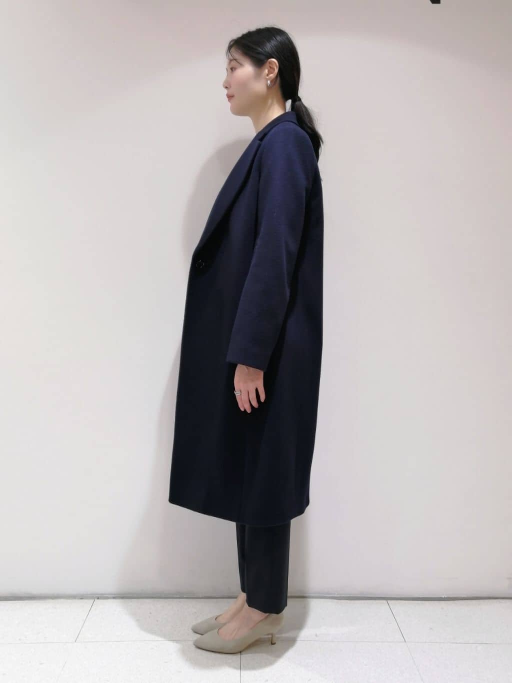 ayanoさんの「INDIVI｜【洗える／UVケア／スーツ】ストレッチノーカラージャケット」を使ったコーディネート