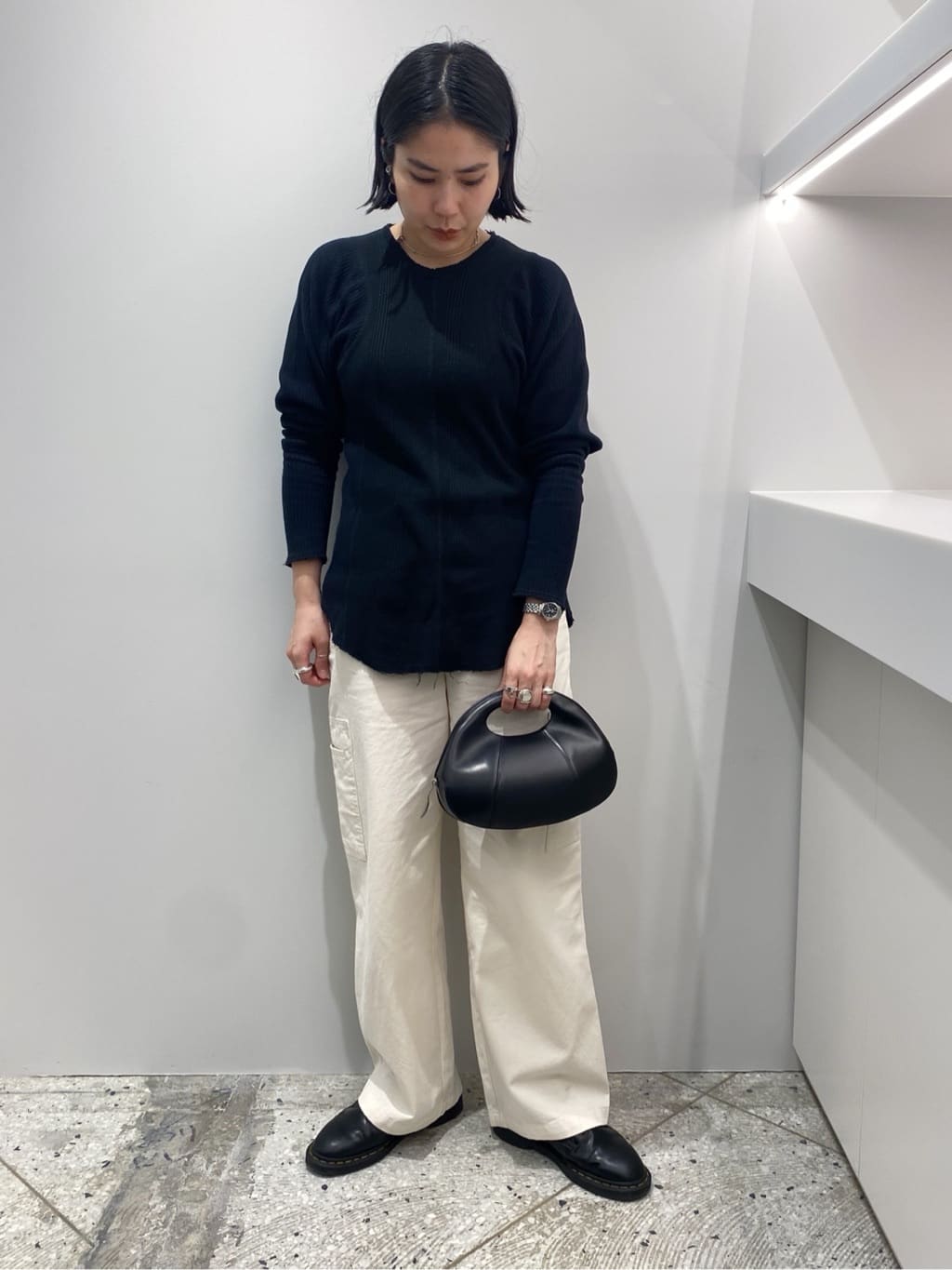 Uさんの「HIROKO HAYASHI｜◆LEO(レオ)クロワッサンバッグM」を使ったコーディネート