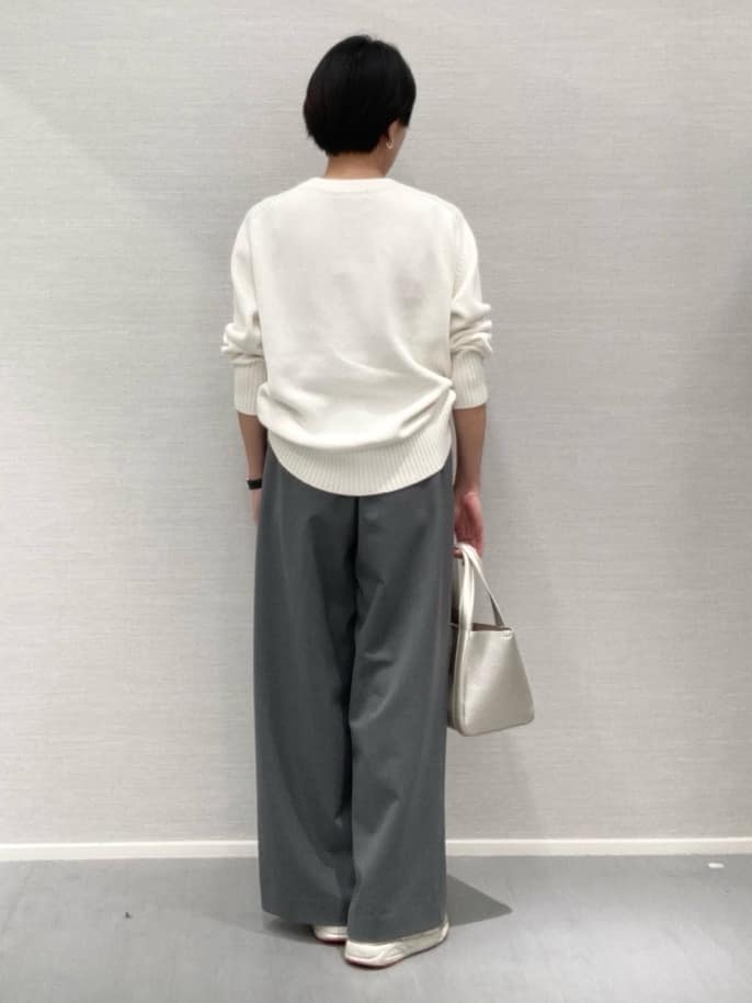 Yukoさんの「UNTITLED｜◆【洗える/体型カバー】コットンウールプルオーバーニット」を使ったコーディネート