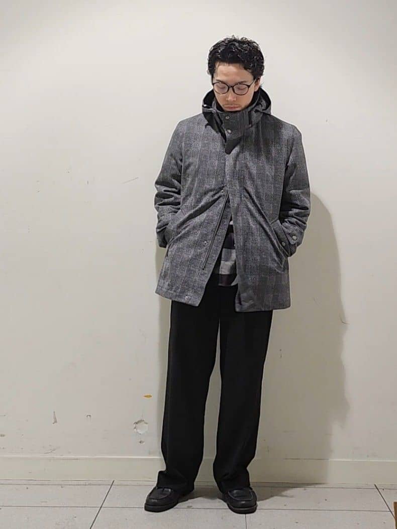 Maedaさんの「TAKEO KIKUCHI｜【3WAY】ジャカード グレンチェック ダウンライナー ブルゾン」を使ったコーディネート