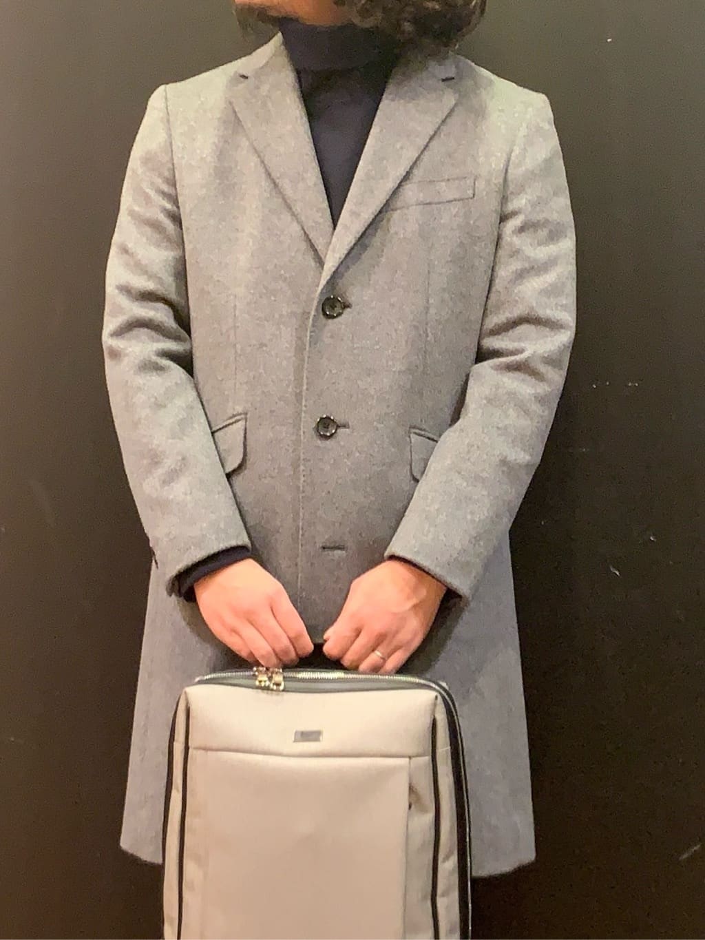 木村剛さんの「TAKEO KIKUCHI｜ウールカシミヤブレンド チェスターコート」を使ったコーディネート