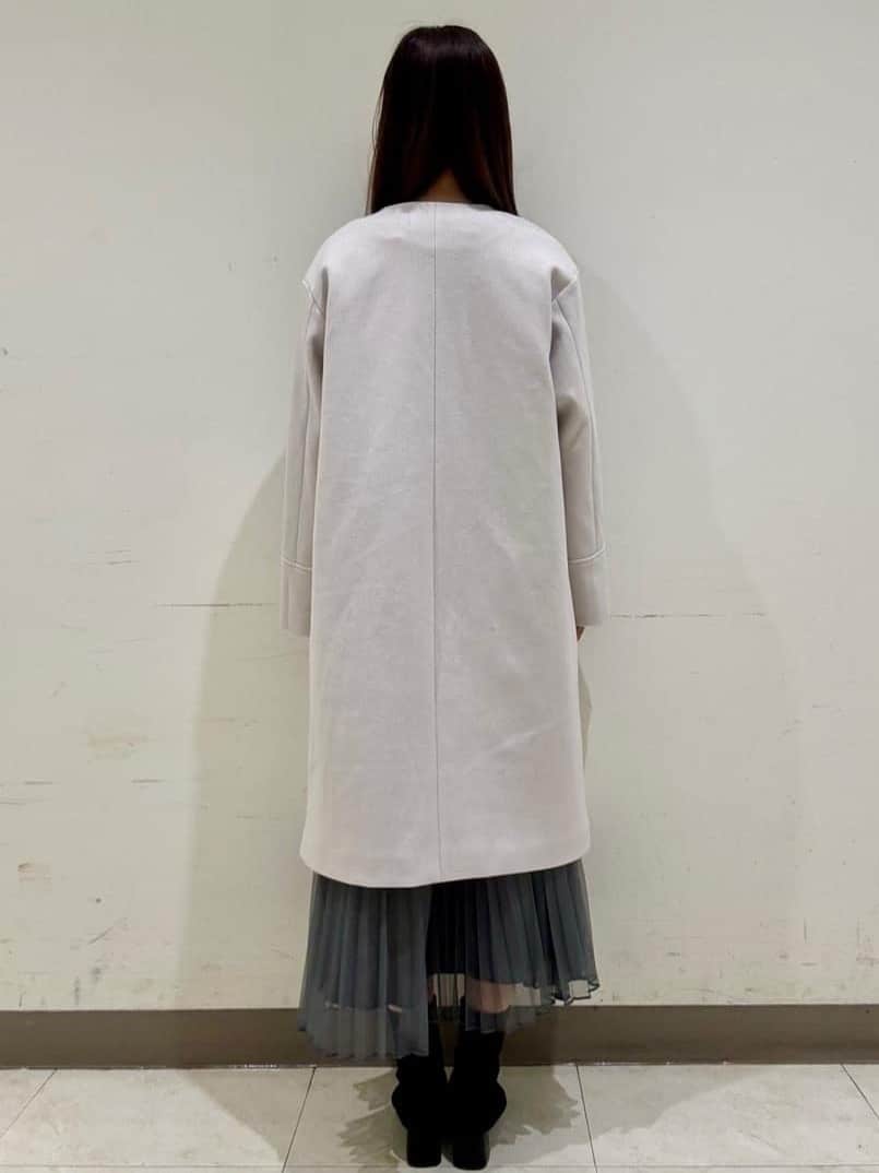 ななさんの「OPAQUE.CLIP｜◆《通勤対応》チュールプリーツフレアスカート【洗濯機洗い可】」を使ったコーディネート