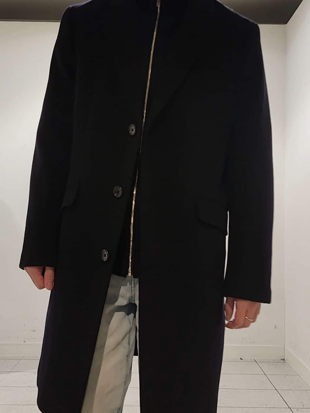 Maedaさんの「TAKEO KIKUCHI｜ウールカシミヤブレンド チェスターコート」を使ったコーディネート