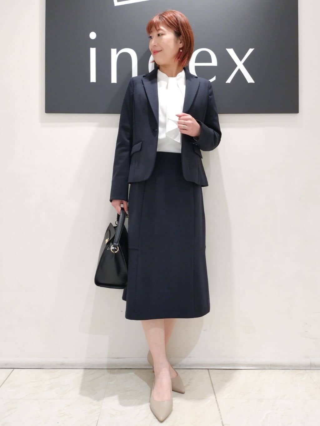 n.さんの「index｜《5色展開／XS-LLサイズ》ストレッチテーラードジャケット／セットアップ対応【イージーアイロン】」を使ったコーディネート