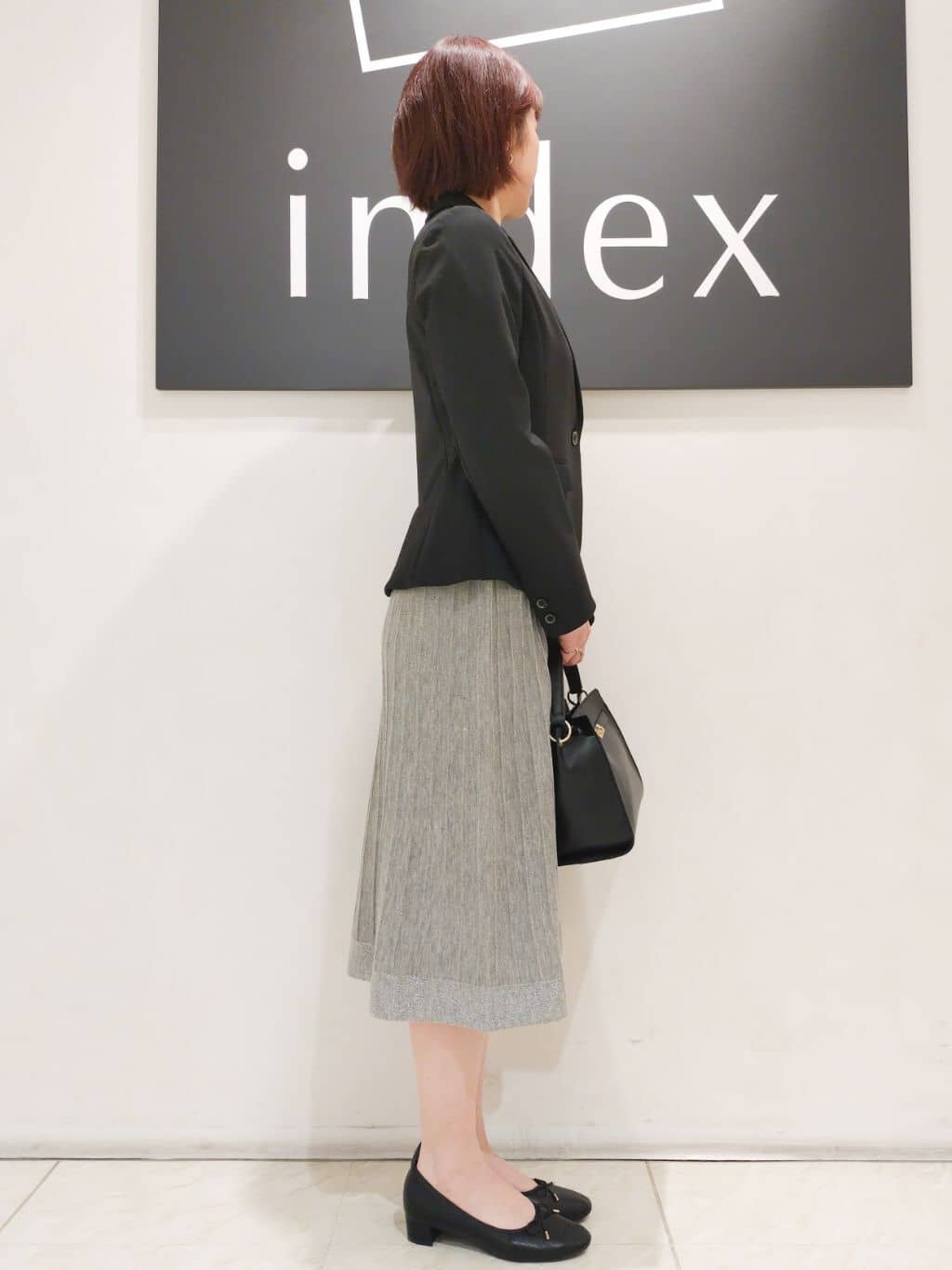 n.さんの「index｜《5色展開／XS-LLサイズ》ストレッチテーラードジャケット／セットアップ対応【イージーアイロン】」を使ったコーディネート