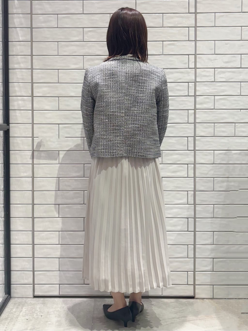 ranさんの「OPAQUE.CLIP｜◆《通勤対応》コットンツイードジャケット」を使ったコーディネート
