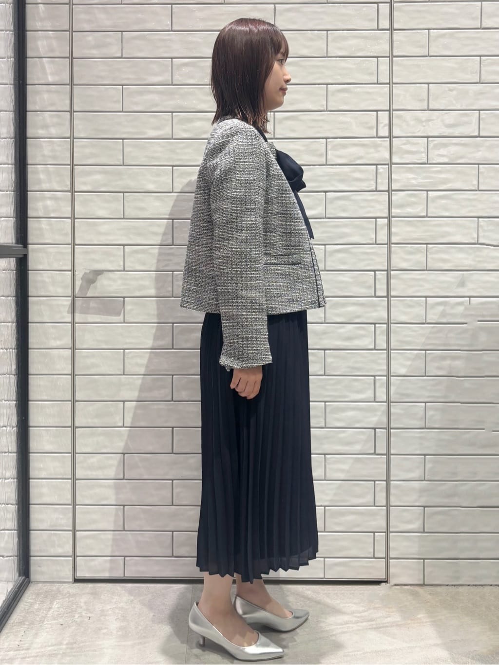 ranさんの「OPAQUE.CLIP｜◆《通勤対応》コットンツイードジャケット」を使ったコーディネート