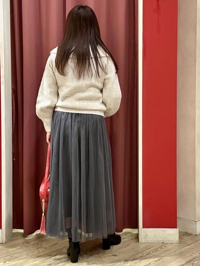 mayuckyさんの「SHOO･LA･RUE｜◆【セレモニーからデイリーまで】女性らしさあふれる チュールスカート」を使ったコーディネート
