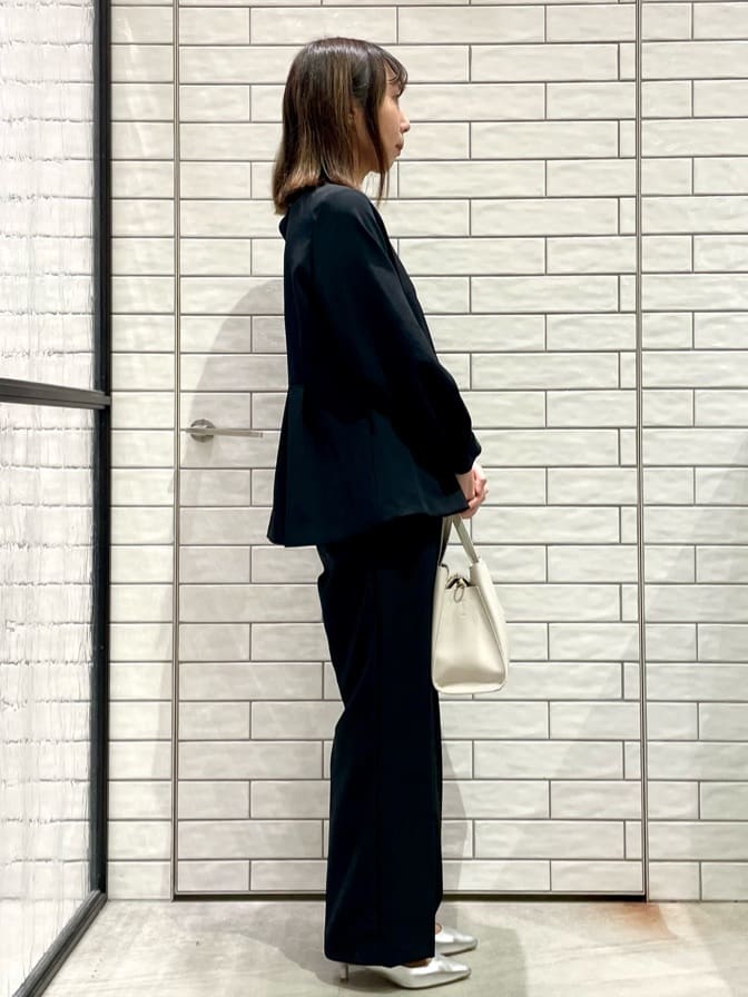 ayakaさんの「OPAQUE.CLIP｜◆《通勤・セレモニー／セットアップ対応》ペプラムブラウス／ダブルクロス【洗濯機洗い可】」を使ったコーディネート