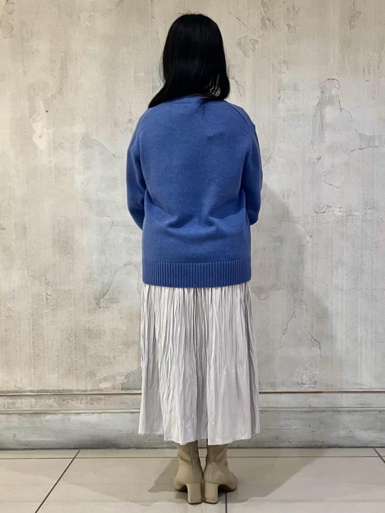 Mizukiさんの「UNTITLED｜◆【洗える/体型カバー】コットンウールプルオーバーニット」を使ったコーディネート