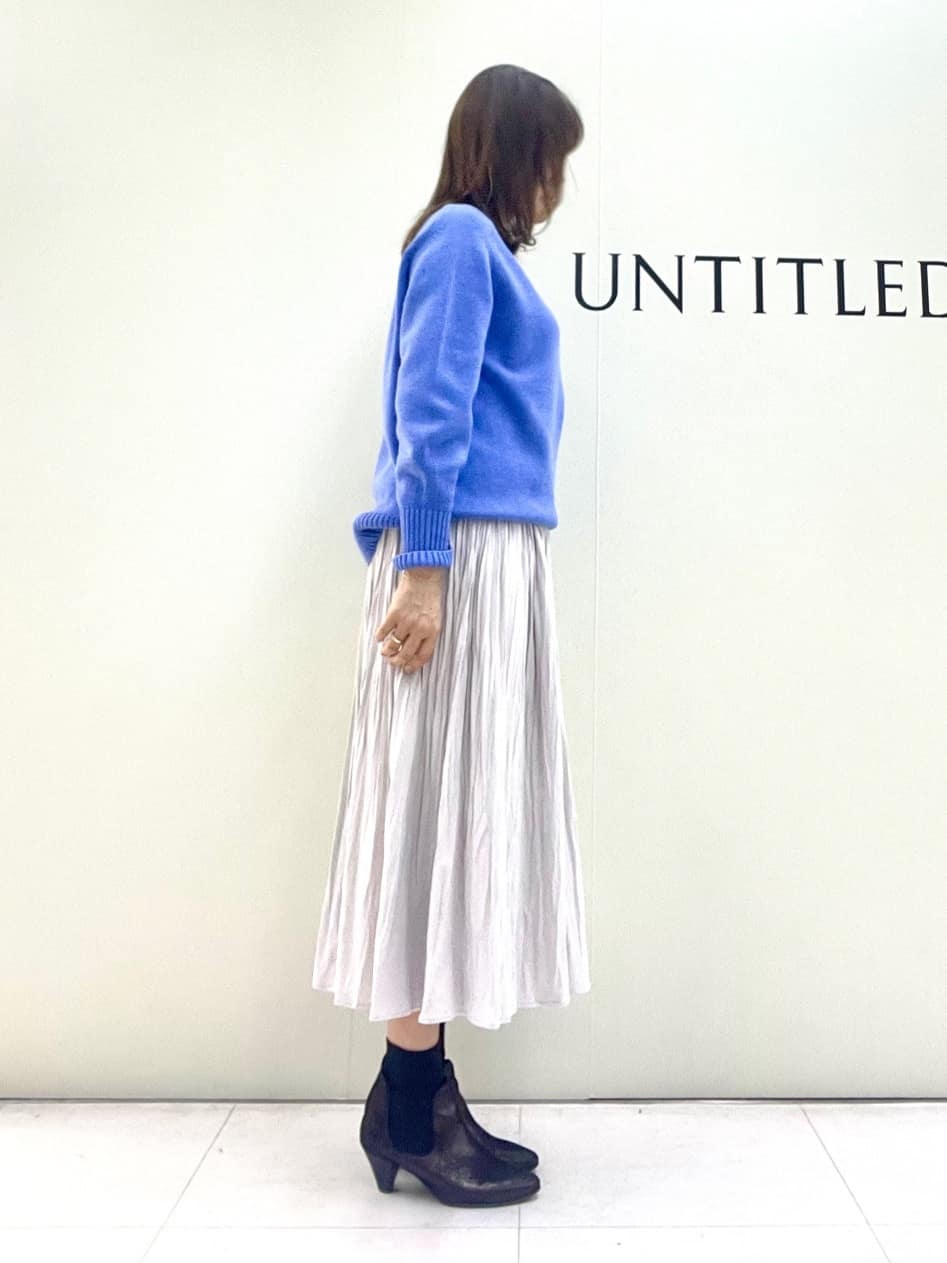 Sakaiさんの「UNTITLED｜◆【洗える/体型カバー】コットンウールプルオーバーニット」を使ったコーディネート