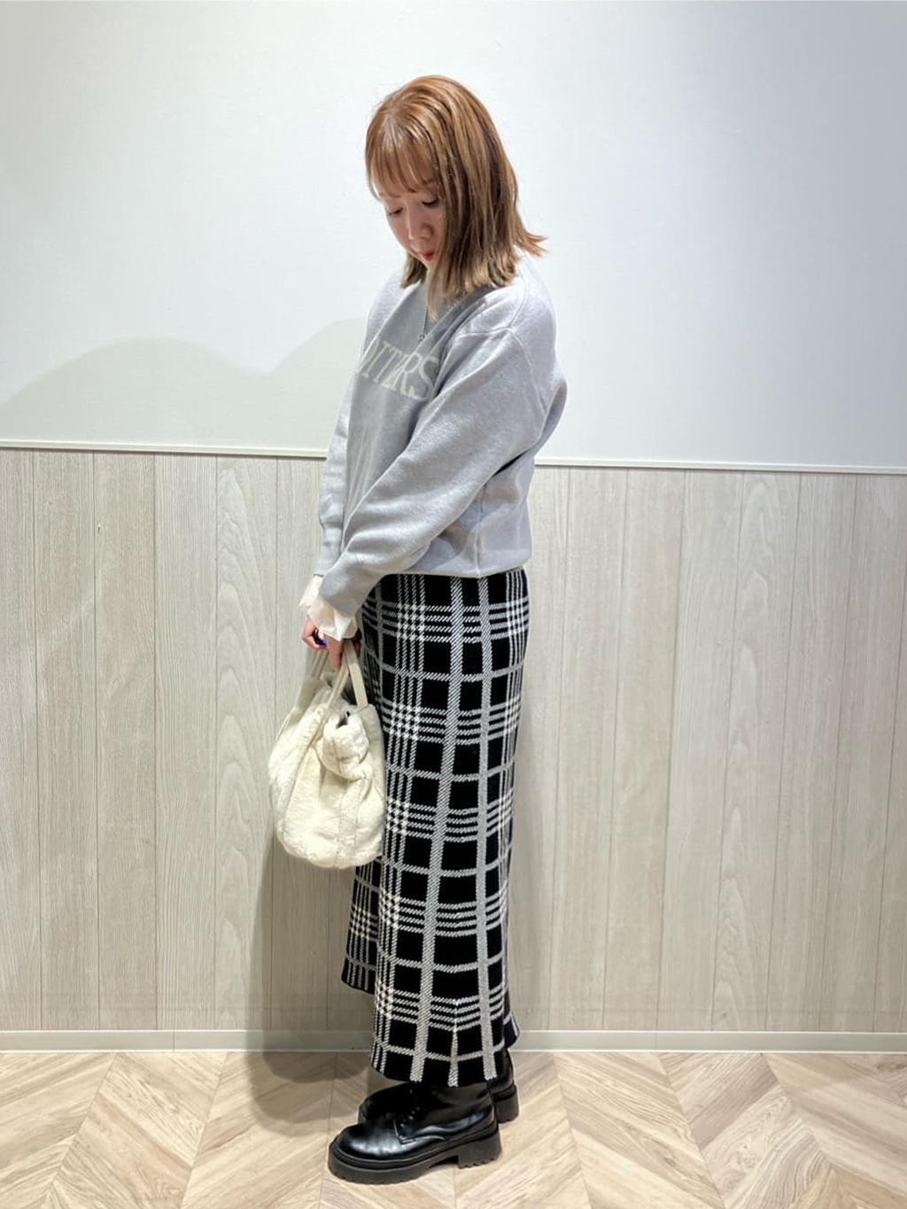 shokoさんの「SHOO･LA･RUE｜◆【S-LL】チュール切替リブインナートップス」を使ったコーディネート