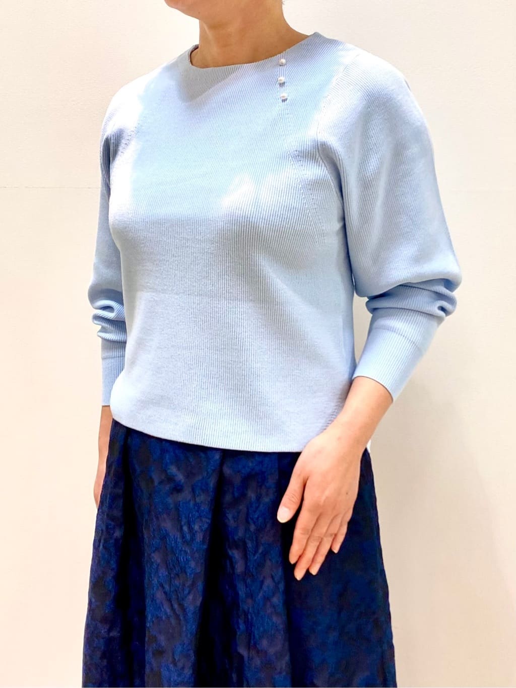 oharaさんの「Reflect｜◆【夏SALE／手洗い可】パフスリーブニット」を使ったコーディネート