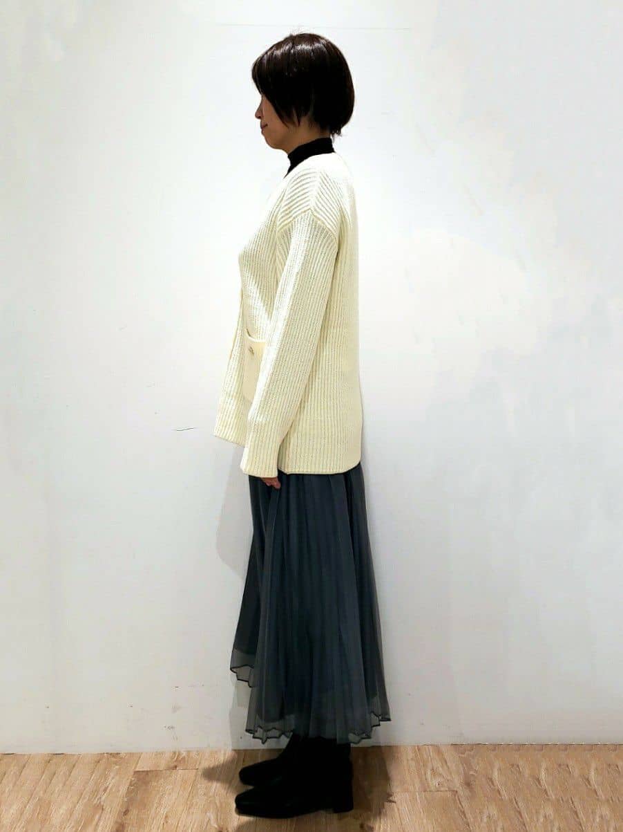 SHIMAKOさんの「OPAQUE.CLIP｜◆シアーメロウハイネックトップス【洗濯機洗い可】」を使ったコーディネート