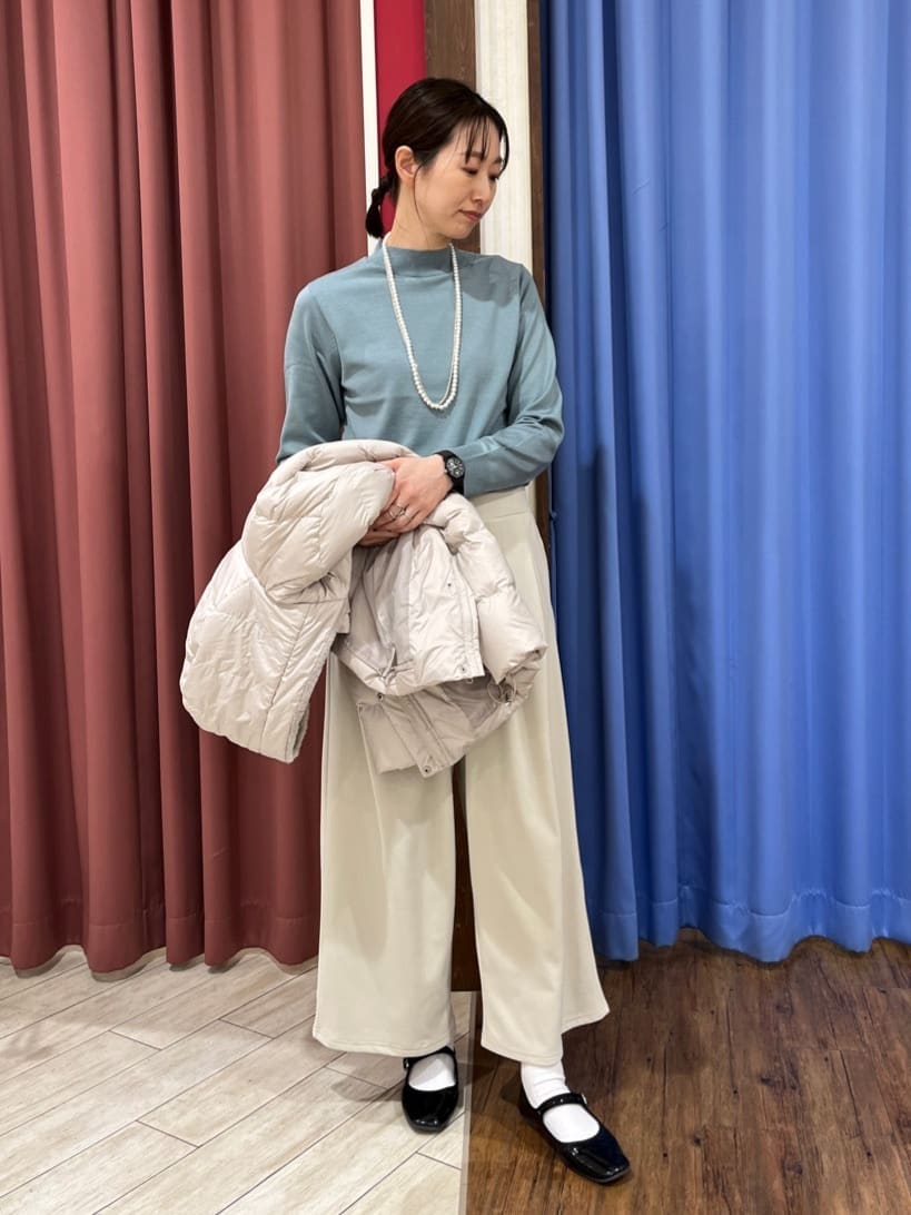 muさんの「SHOO･LA･RUE｜◆【セレモニー】2連ダイヤレーンロングネックレス」を使ったコーディネート