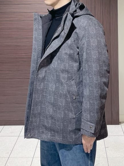 ToyoPさんの「TAKEO KIKUCHI｜【3WAY】ジャカード グレンチェック ダウンライナー ブルゾン」を使ったコーディネート