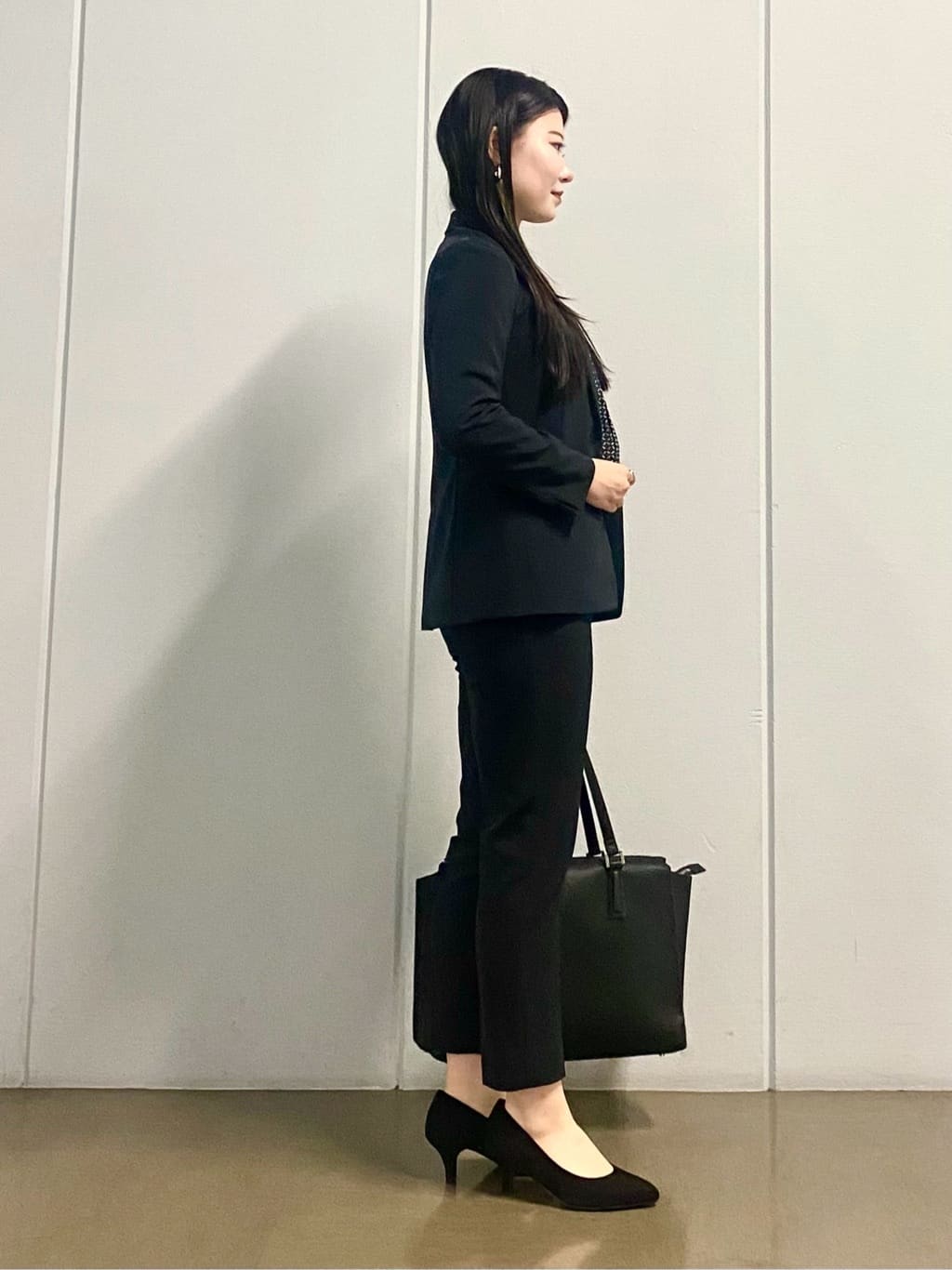 misakiさんの「INDIVI｜【洗える／UVケア／スーツ】ストレッチテーラードカラージャケット」を使ったコーディネート