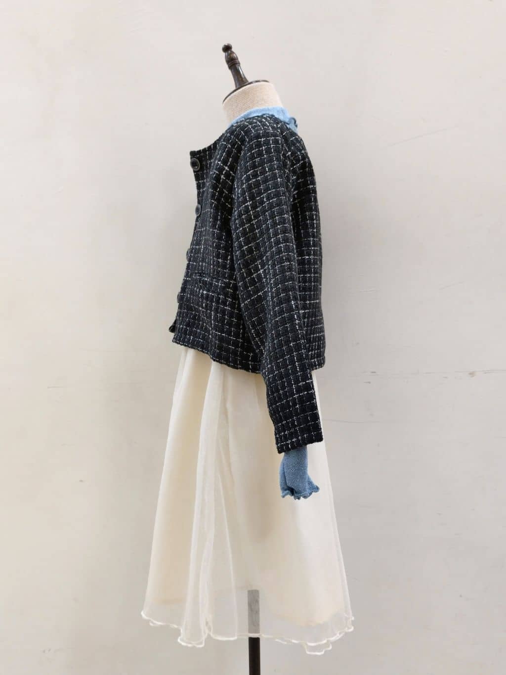 yuzuyamamaさんの「SHOO･LA･RUE｜◆【100-140cm/プチセレ】ツイードジャケット」を使ったコーディネート