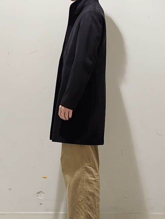 Maedaさんの「TAKEO KIKUCHI｜【ウールカシミヤブレンド】ビーバー調 スタンドカラー コート」を使ったコーディネート
