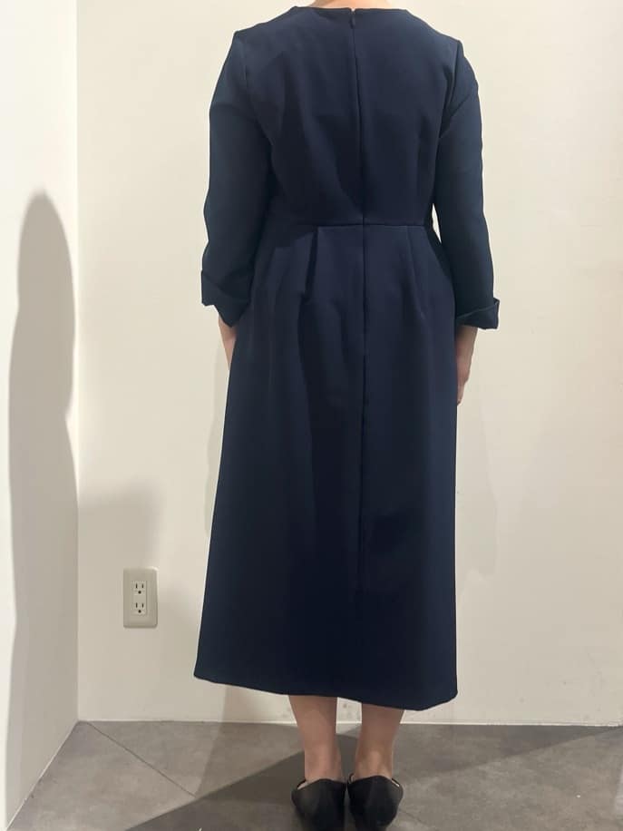 chiakiさんの「OPAQUE.CLIP｜◆《通勤・セレモニー／セットアップ対応》タックフレアワンピース／ダブルクロス【洗濯機洗い可】」を使ったコーディネート